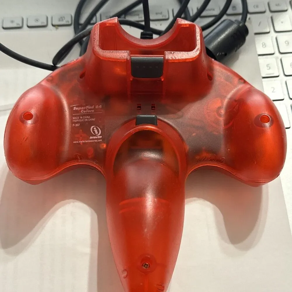 Nintendo 64 Controller Pak NUS-004 & SuperPad Colors Performance Red Controller